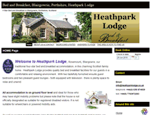 Tablet Screenshot of heathparklodge.co.uk
